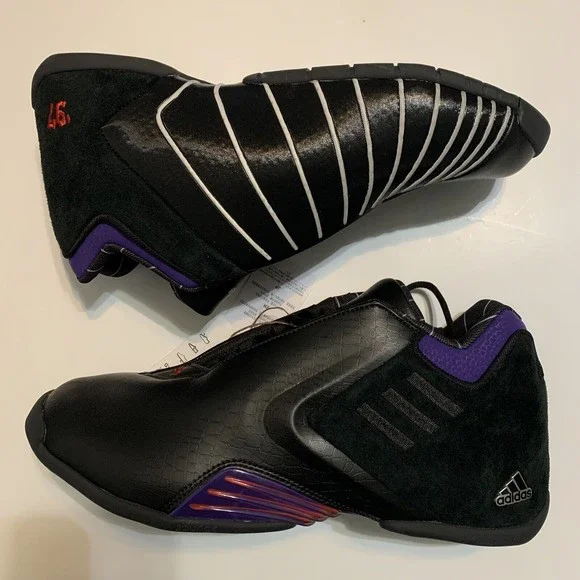adidas TMAC 3 Restomod Raptors Black Purple Men Size 9 Basketball Shoes  GY2394 - Picture 3 of 9